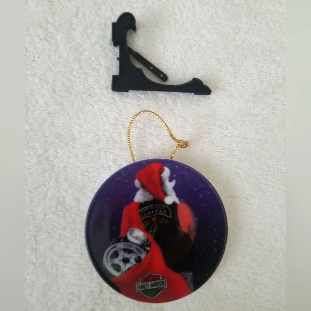 2002 Harley Davidson Mini plate Christmas ornament